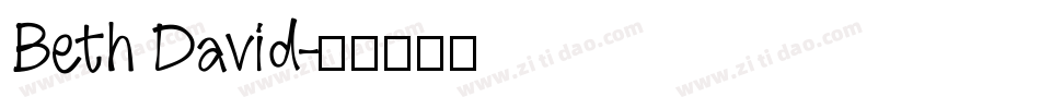 Beth David字体转换
